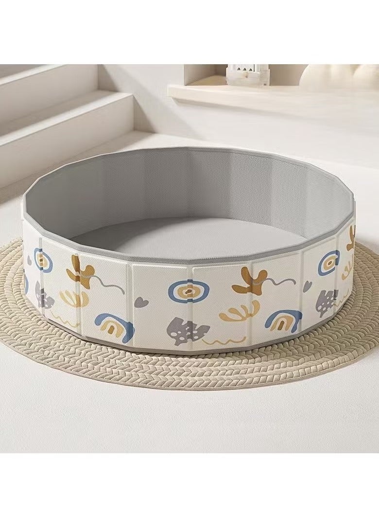 MIXDE Children's toy sand pool home folding fence indoor play sand digging tool diameter 100cm - Image 3