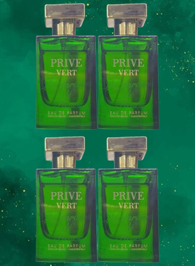 4 Pieces Prive Vert EDP 100ML
