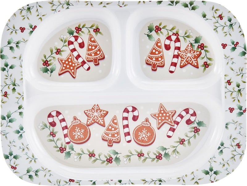 Pfaltzgraff Winterberry Melamine Child Dinner Tray Set of 4 - Image 2