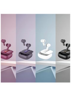 GREEN LION Harmonic True Wireless Earbuds|12 Mtr Transmission & ENC Noise Reduction | 4 Hours Playtime with Type C Charging Port - White  - Image 2