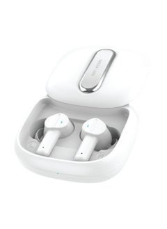 GREEN LION Harmonic True Wireless Earbuds|12 Mtr Transmission & ENC Noise Reduction | 4 Hours Playtime with Type C Charging Port - White  - Image 1