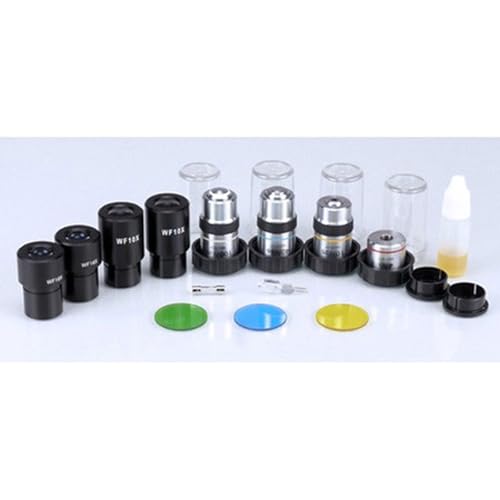 AmScope B490 Compound Binocular Microscope, WF10x Eyepieces, 40X-1000X Magnification, Brightfield, Halogen Illumination, Abbe Condenser, Double-Layer Mechanical Stage, Sliding Head, High-Resolution Optics, Anti-Mold - Image 5