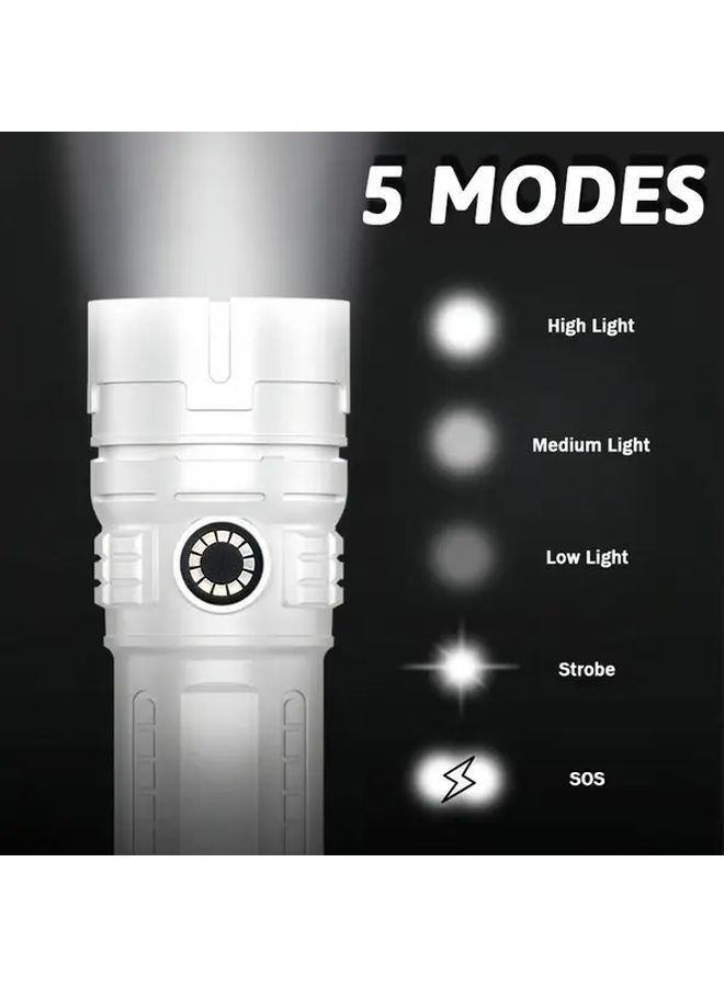 3LED USB Rechargeable Handheld Flashlight Portable Pen Clip Work Light Emergency Torch - Image 5