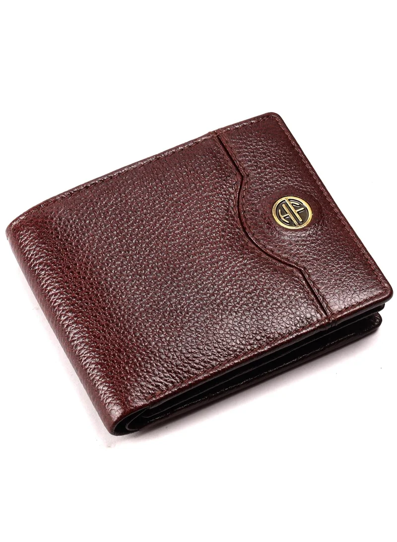 HAMMONDS FLYCATCHER Leather Wallet for Men, RFID Protected Leather Purse for Men, Money Purse for Men, Bi-Fold Wallet, 6 Card Slots, 1 ID Slots, Coin Pocket, Hidden Pockets - Brown | XRPB