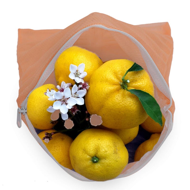 Kuber Industries 6 Pieces Reusable Mesh Fridge Storage Bags for Fruits and Vegetables (Multi)-KUBMART2839 - Image 4