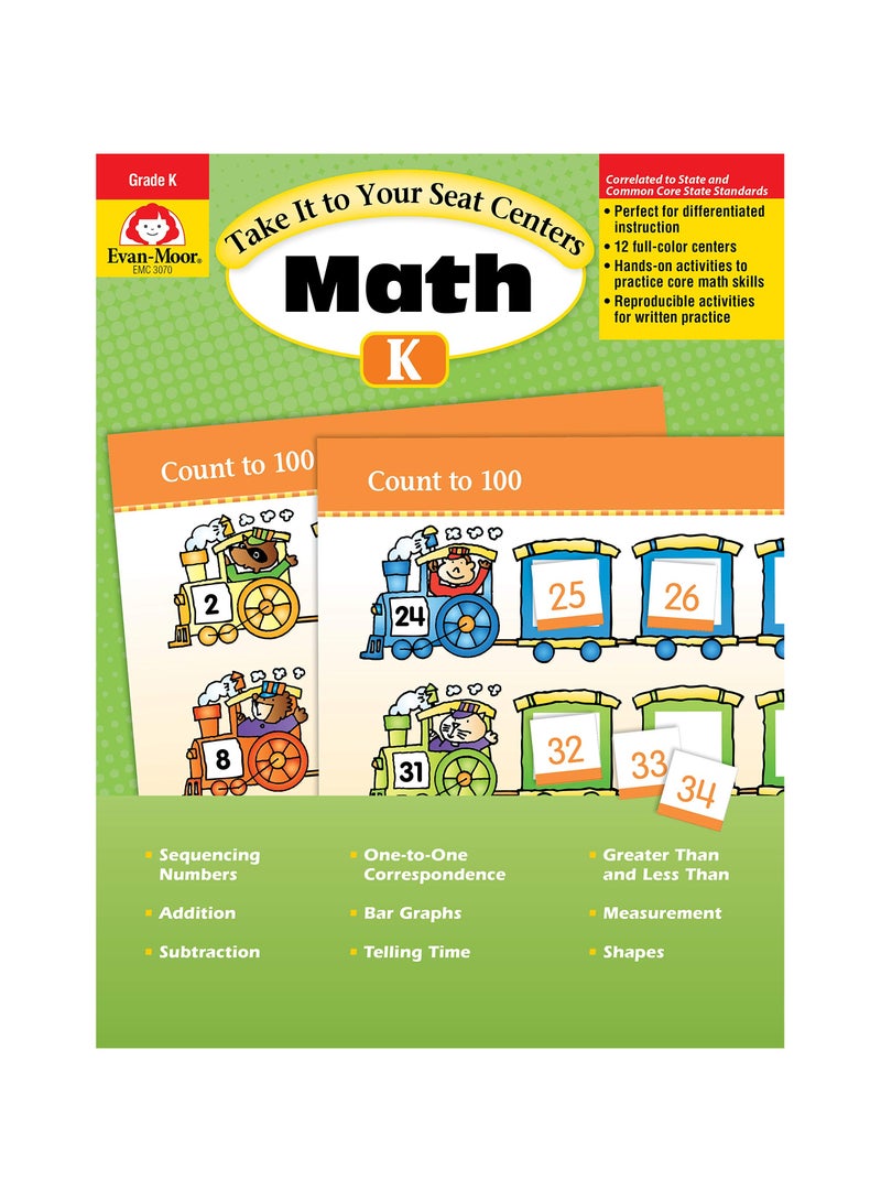 Take It to Your Seat Math Centers Grade K