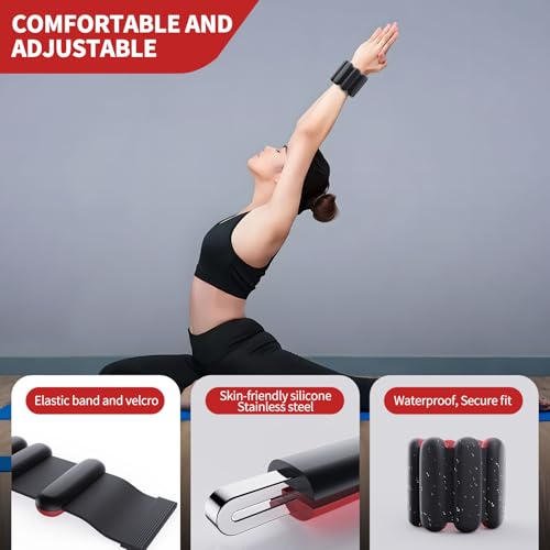 FlamingoCasa Adjustable Ankle weights for women walking : wrist weights 2lbs No-Slip for Pilates & Yoga exercise - Ensure zero interruption in your training - Image 3