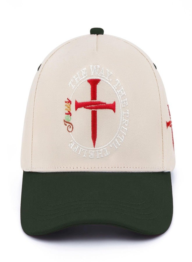 XMDZH Christian Jesus Cross Hat for Men Women, Adjustable Embroidered Jesus The Way The Truth The Life Trucker Hats Christian Religious Gifts - Image 2
