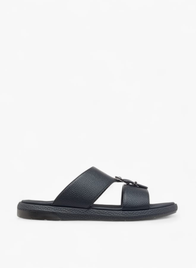 Le Confort Men Buckle Detail Slip-On Arabic Sandals - Image 1