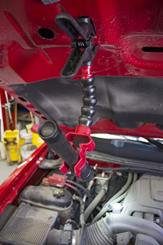 Lisle 70450 Flashlight Holder with Clamp, Black, Red - Image 2