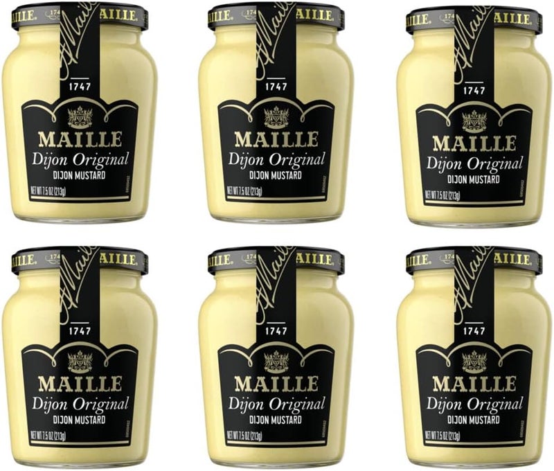 Maille Dijon Original Mustard 7.5 oz - Pack of 6 Jars - Image 1