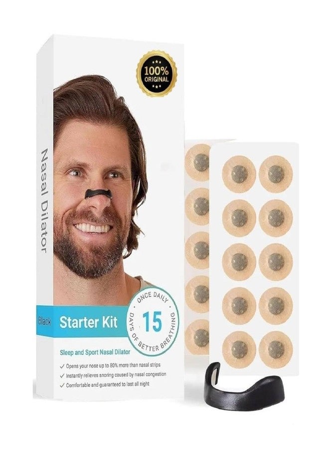 QUALIZA Magnetic Universal Nasal Strips | Breathing Nasal Strip | Anti Snoring Nose Clip | Skin Safe Sleep Nasal Strips | Nasal Dilators For Breathing | Snore Stopper | Snoring Stopper For Men | Breathing Nasal Strip Starter Kit - Image 1
