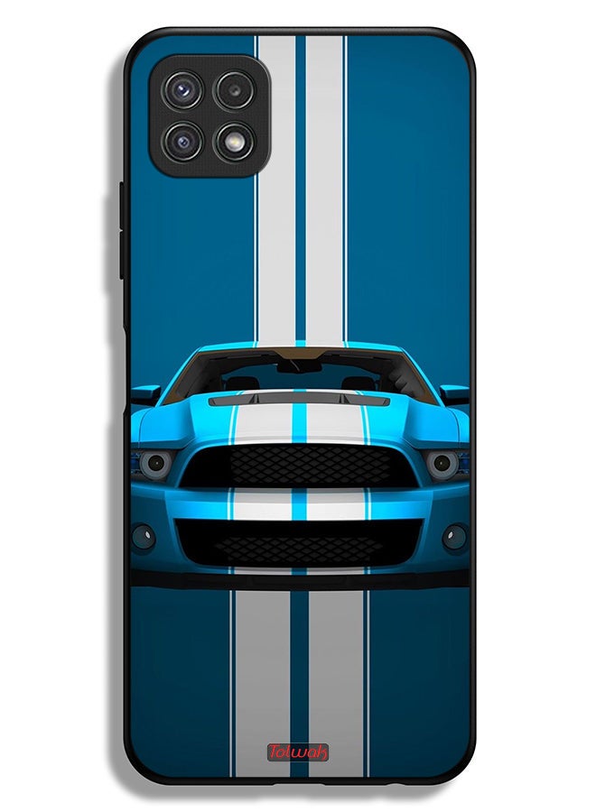 Tolwak Samsung Galaxy A22 5G Protective Case Cover Car Abstract Art - Image 1