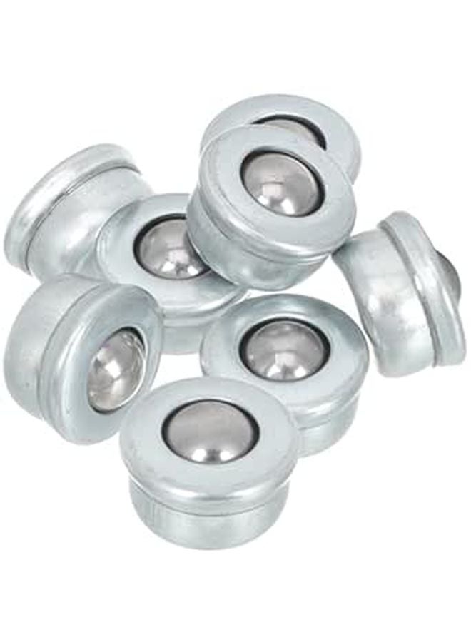 8Pcs Carbon Steel Ball Transfer Casters Furniture Replacement Wheels For Storage Boxes - Image 1