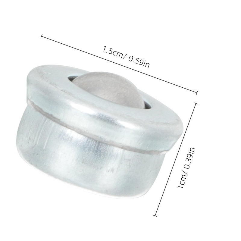 8Pcs Carbon Steel Ball Transfer Casters Furniture Replacement Wheels For Storage Boxes - Image 3