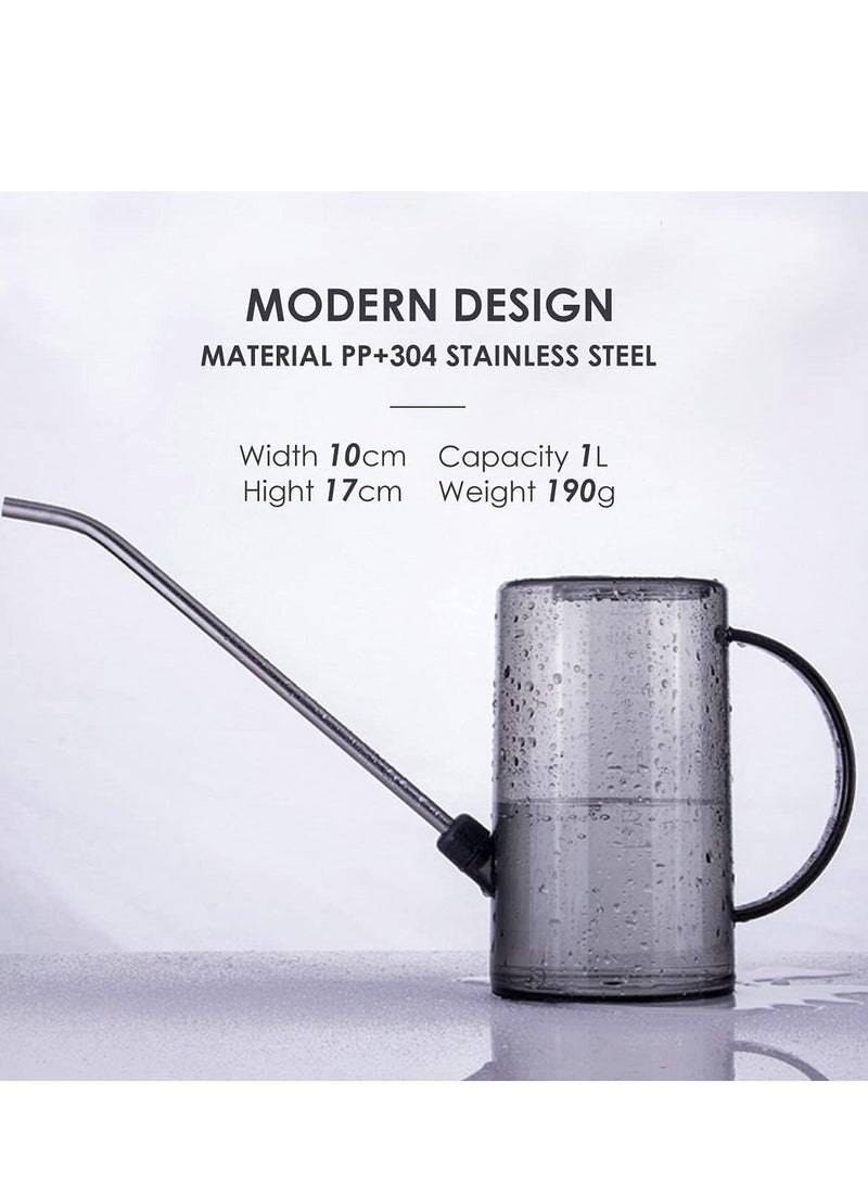 Generic Watering Can Indoor, Small Watering Cans for House Plants, Succulents and Flowers, Long Spout, 1 Liter, with Bonus Plant Mister Spray Bottle - Image 3