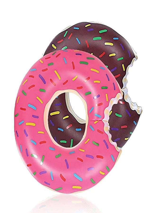 DMAR Donut Pool Floats Donut Pool Floatie Donut Tube Pool Doughnut Pool Float Donut Inflatables Doughnut Inner Tube Doughnut Pool Floatie Donut Pool Ring Donut Swimming Ring for Beach Pool - Image 1