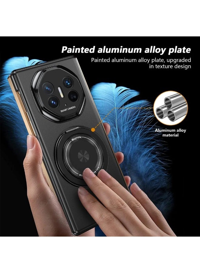 Compatible with Huawei Mate XT Ultimate Design Case with Magnetic Hinge Protection, 360 Rotatable Magnetic Ring Stand, Shockproof Thin Hard PC Cover - Image 5
