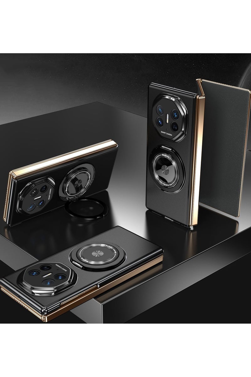 Compatible with Huawei Mate XT Ultimate Design Case with Magnetic Hinge Protection, 360 Rotatable Magnetic Ring Stand, Shockproof Thin Hard PC Cover - Image 1