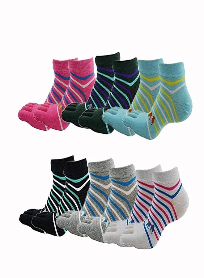Krystle Girl's Five Finger Toe Socks - PO(6) - Image 2