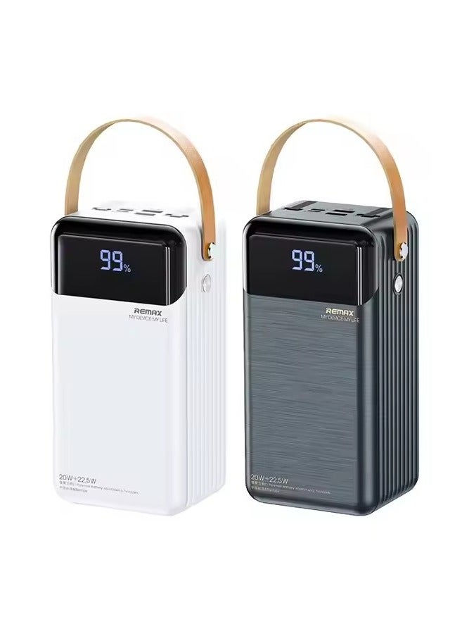 ريماكس بنك طاقة محمول من ريماكس Rpp-566، مزود بشاحن سريع، بسعة 80000 مللي أمبير/ساعة، مع بطارية قابلة لإعادة الشحن، وبطارية قابلة لإعادة الشحن، وبطارية قابلة لإعادة الشحن، وبطارية قابلة لإعادة الشحن، وبطارية قابلة لإعادة الشحن، وبطارية قابلة لإعادة الشحن. - Image 1