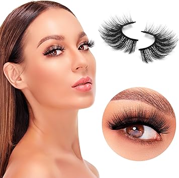 DYSILK 5 Pairs 6D Mink Eyelashes Faux Dramatic Long Fluffy False Eyelashes Volume Extension Makeup Fake Eyelashes Thick Reusable Eyelashes No Glue 00718mm - Image 5