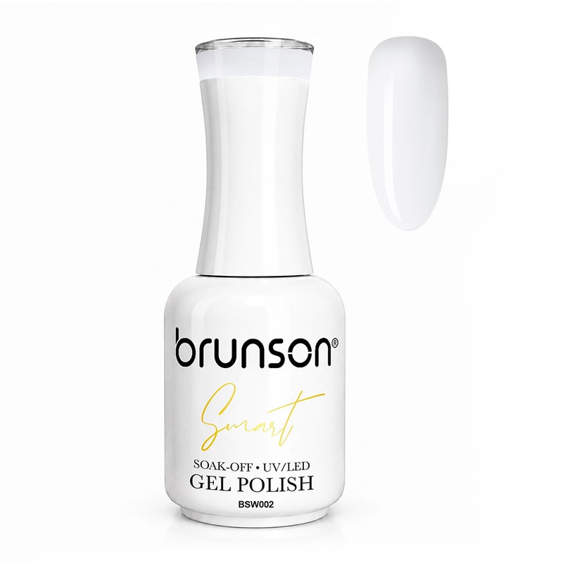 Gel Nail Polish Brunson Smart Gel 18ml Professional UV LED Gel Polish TPO Free HEMA Free Soak Off Nail Color Self Levelling High Gloss Chip Resistant Long Lasting 30+ Days Wear Manicure Gel