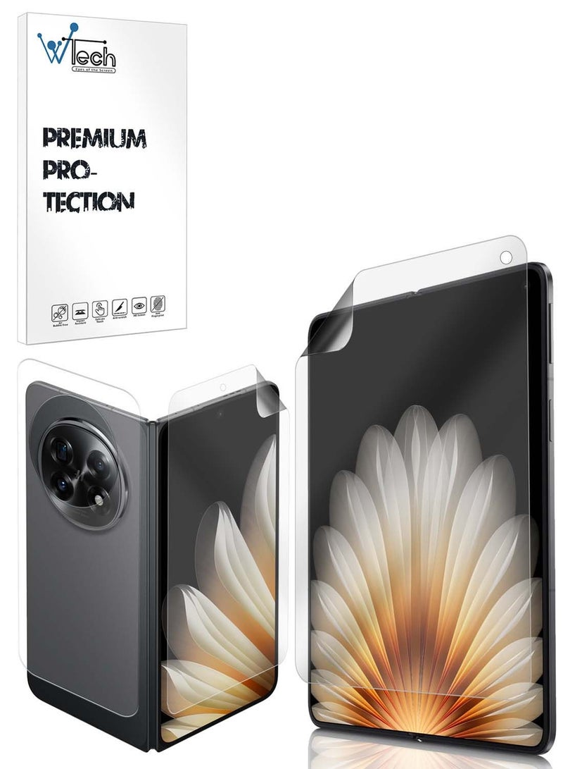 دبليو تيك واقي شاشة ناعم من Oppo Find N5 5G 2025 بزاوية 360 درجة مقاوم للخدش فيلم غير لامع شفاف مرن - شفاف - Image 1