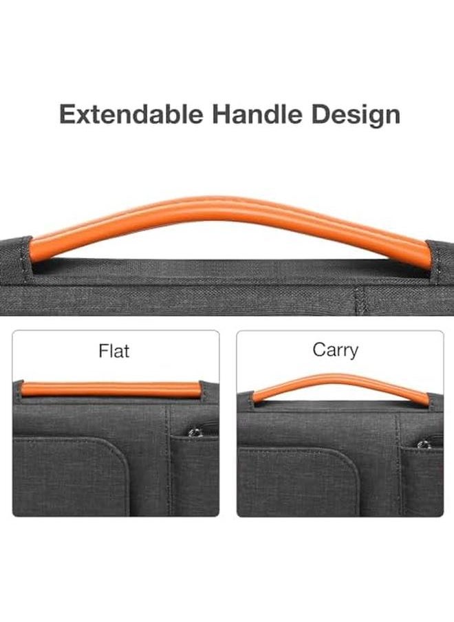 Mosiso - 360 Protective Laptop Sleeve Compatible With Macbook Pro 16 Inch 2023 2019 M3 M2 M1 Pro Retina 15 A1398 15 15.6 Inch Notebook Computer Side Open Bag With 2 Accessory Pockets And Handle And Belt Black - Image 1