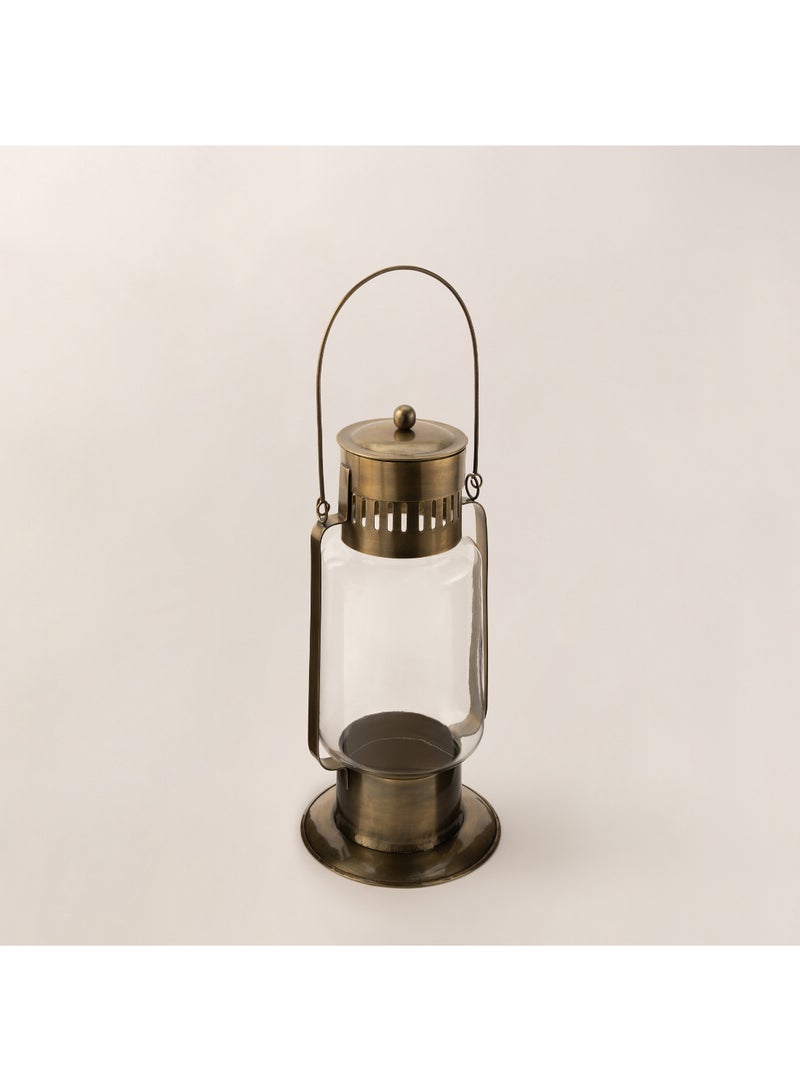 Homez gold metal lantern 18*18*41 cm - Image 3