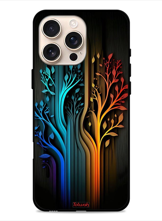 Tolwak Apple iPhone 16 Pro Protective Case Cover Tree Leaves Art - Image 1