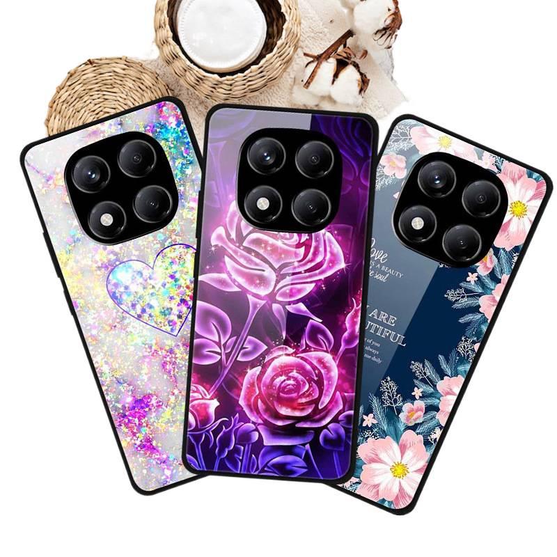 Glass Protective Case for Redmi Note 14 Pro with Scratch Resistant and Drop Protection plus Shockproof plus Mirror Surface in Dandelion - Image 5