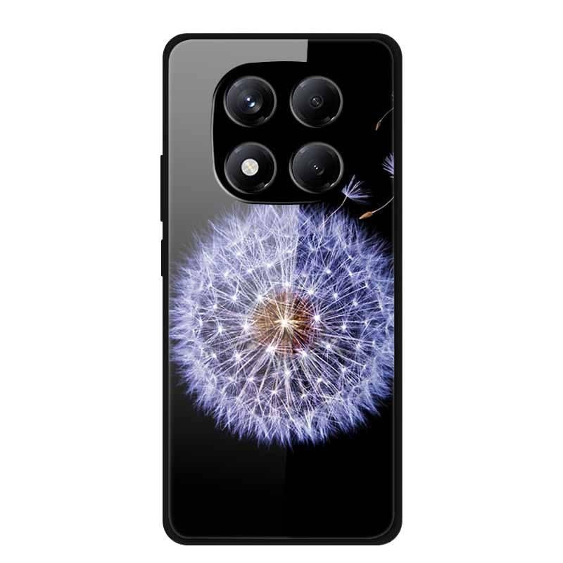 Glass Protective Case for Redmi Note 14 Pro with Scratch Resistant and Drop Protection plus Shockproof plus Mirror Surface in Dandelion - Image 1