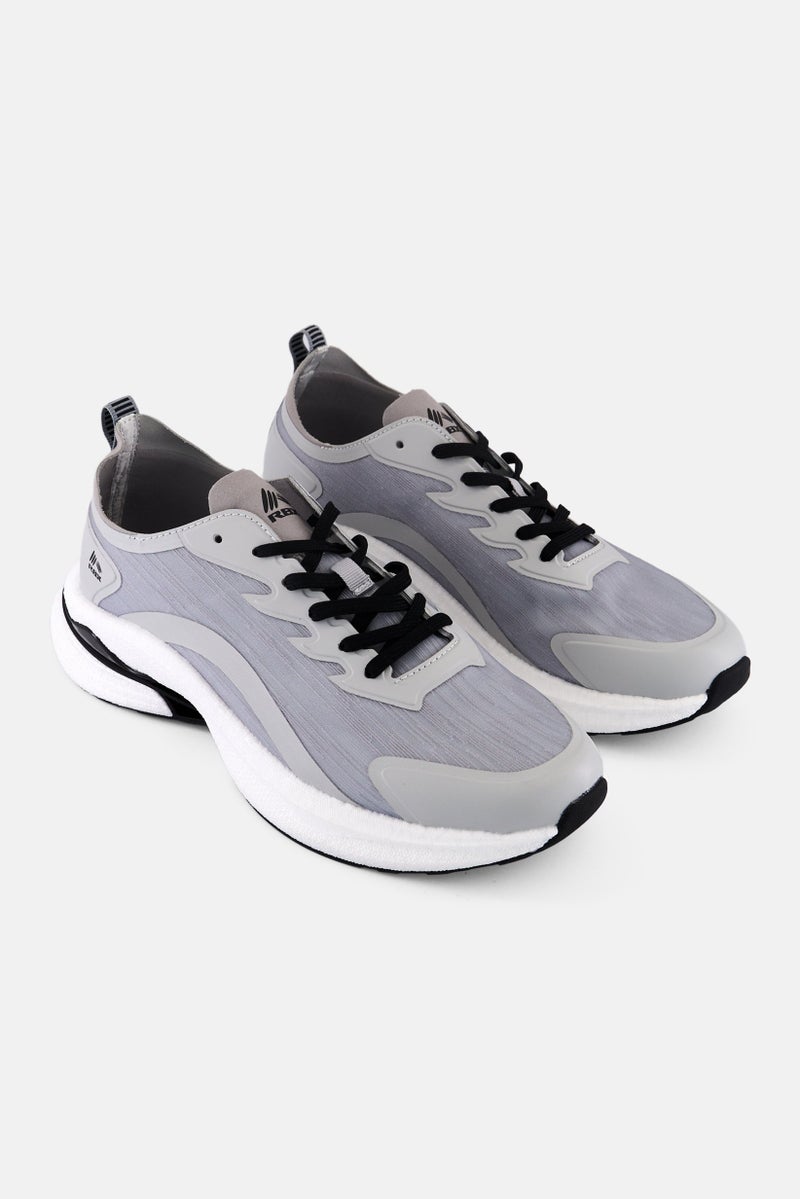 RBX Men Lace Up Running Shoes, Grey - Image 1