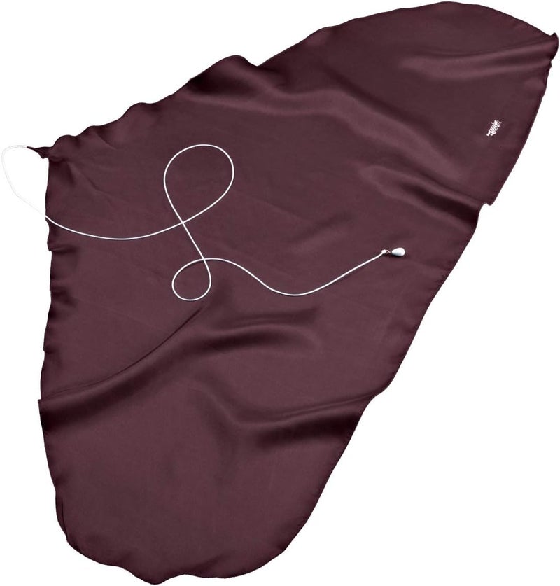 Hodge Silk Tenor Saxophone Swab in Burgundy - 100% Absorbent and Lint-Free - Image 1