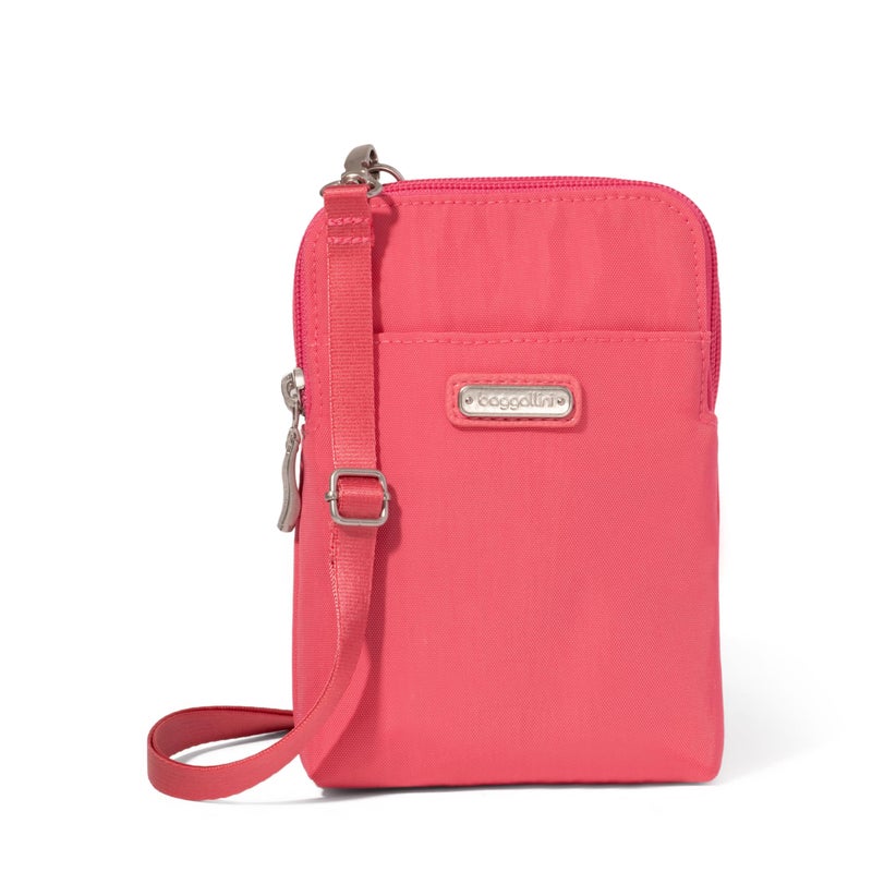 Baggallini Take Two RFID Bryant Crossbody - 5x7.25" Lightweight Small Phone Wallet Crossbody Bag - Nylon Travel Purse - Image 1