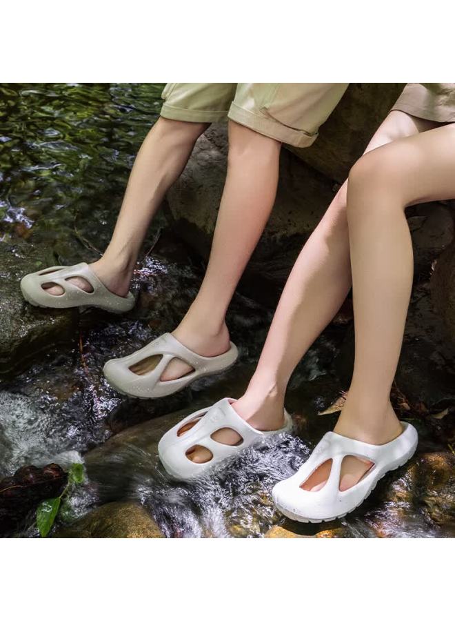 Xggc Men's Summer Thick-soled Non-slip Water Shoes, Driving Beach Open-toe Sandals For Women, Air Blue Size 36-37 - Image 4