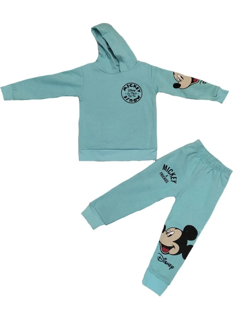 Lifeformoda Mickey Friends Printed Unisex Kids Hooded 3 Yarn Tracksuit Set