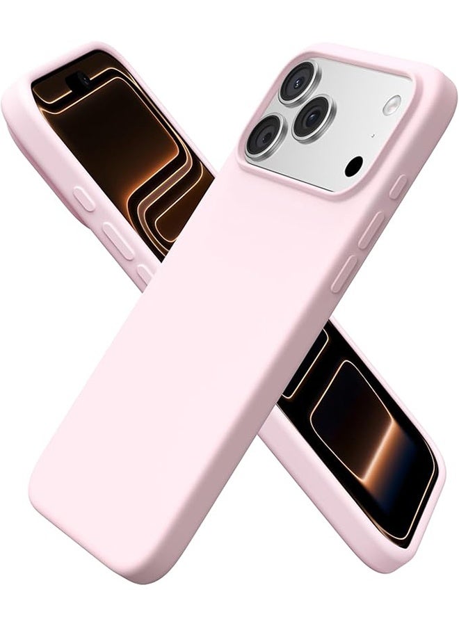 متوافق مع iPhone 17 Pro Max Case 6.9 "، السيليكون السائل النحيل 3 طبقات غطاء واقي مقاوم للصدمات من المطاط الناعم مع بطانة الألياف الدقيقة المضادة للخدش - Image 1