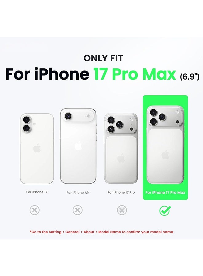 متوافق مع iPhone 17 Pro Max Case 6.9 "، السيليكون السائل النحيل 3 طبقات غطاء واقي مقاوم للصدمات من المطاط الناعم مع بطانة الألياف الدقيقة المضادة للخدش - Image 2