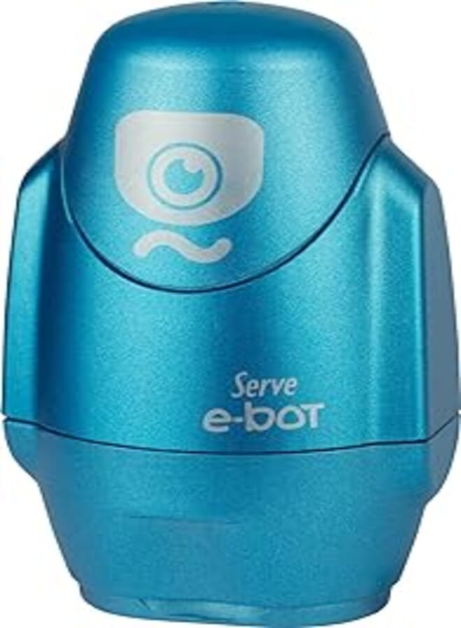 Serve SV-EBOT1MMV E-bot 2 in 1 Eraser and Sharpener - Metallic Blue