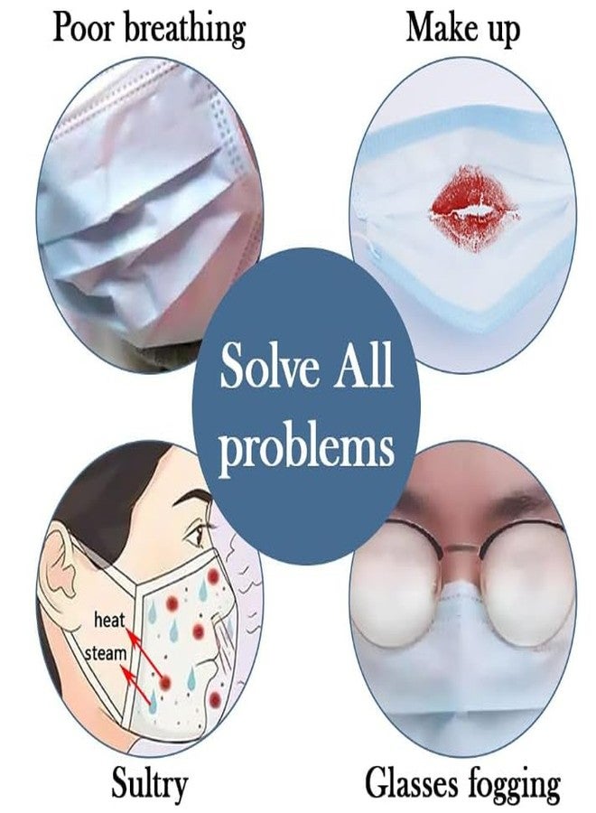 trio eyewear Mask Brackets, 5 Pack, Reusable Soft Flexible Material, Prevent Makeup Transfer, One Size - Image 2