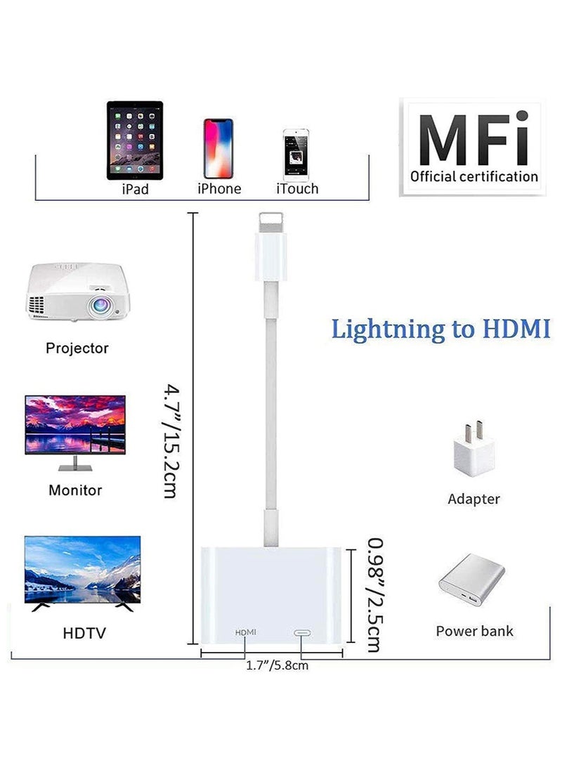 Generic - Lightning To HDMI Digital Av Adapter White - Image 1