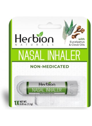 Herbion Naturals Nasal Inhaler Non-Medicated, 0.05 Fl Oz (1.5ml) - Relieves Nasal Congestion & Blockage, Sinusitis & Allergic Conditions - Menthol, Clove Oil, Eucalyptus Oil & Camphor. - pzsku/Z62663B537EBC38070765Z/45/_/1727378580/ac8cc5ab-4bd1-4c9a-a6a3-4eaccd977294
