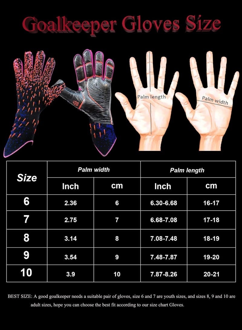 بوليفياز قفازات كرة القدم للأطفال قفازات حارس المرمى توفر قفازات حارس المرمى للأطفال حماية ممتازة مع مزايا مقاومة التآكل وعدم الانزلاق وحماية المعصم - Image 5