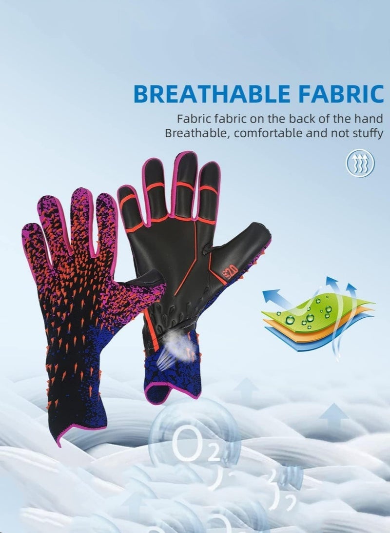 بوليفياز قفازات كرة القدم للأطفال قفازات حارس المرمى توفر قفازات حارس المرمى للأطفال حماية ممتازة مع مزايا مقاومة التآكل وعدم الانزلاق وحماية المعصم - Image 4