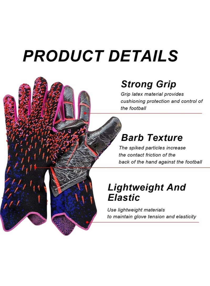 بوليفياز قفازات كرة القدم للأطفال قفازات حارس المرمى توفر قفازات حارس المرمى للأطفال حماية ممتازة مع مزايا مقاومة التآكل وعدم الانزلاق وحماية المعصم - Image 2