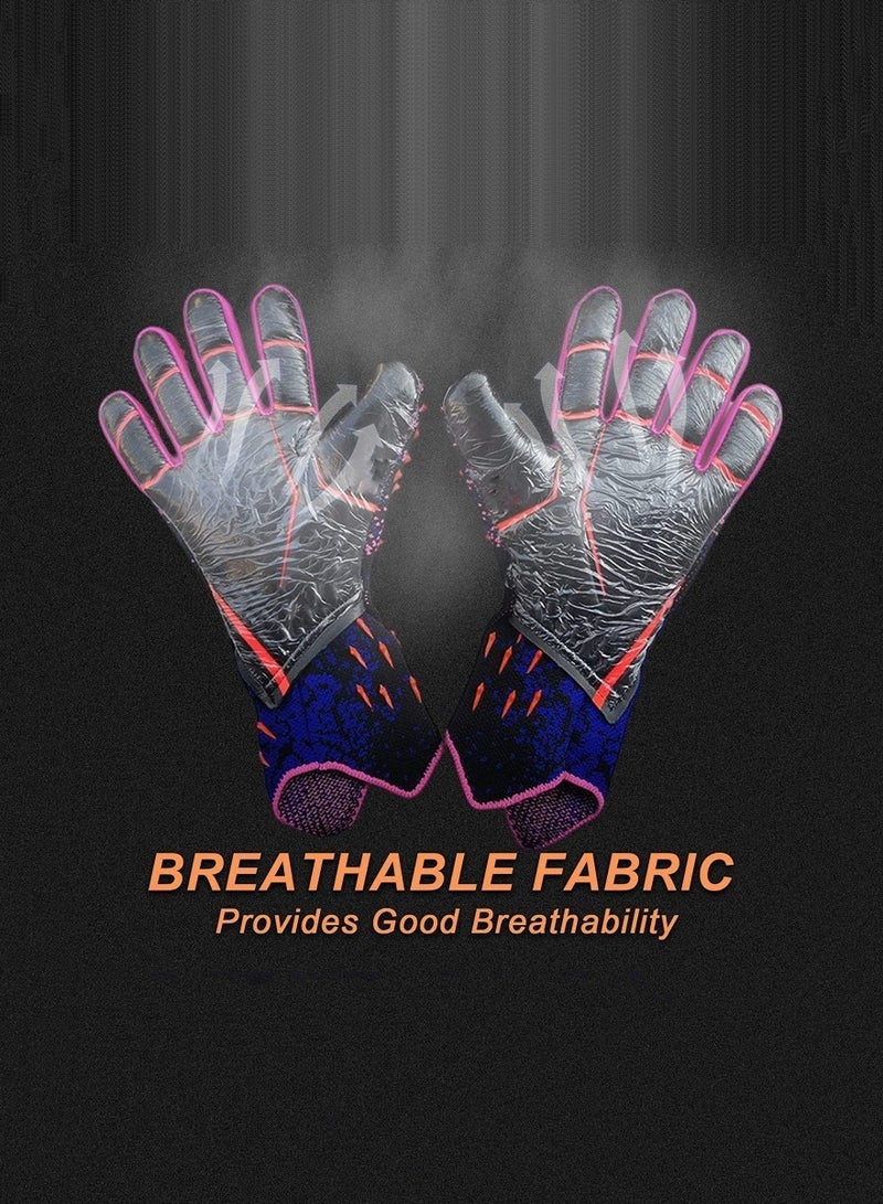 بوليفياز قفازات كرة القدم للأطفال قفازات حارس المرمى توفر قفازات حارس المرمى للأطفال حماية ممتازة مع مزايا مقاومة التآكل وعدم الانزلاق وحماية المعصم - Image 3