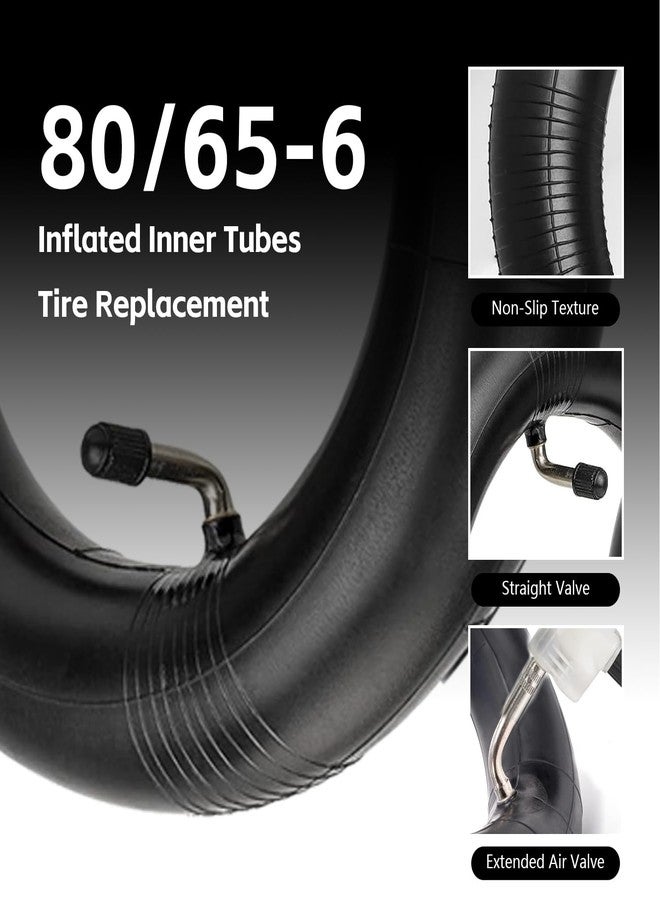 طقم واحد من إطارات السكوتر مقاس 80/65-6، طقم إطار وأنابيب داخلية مقاس 255x80 10x3، إطار مقاس 10 بوصات - Image 3
