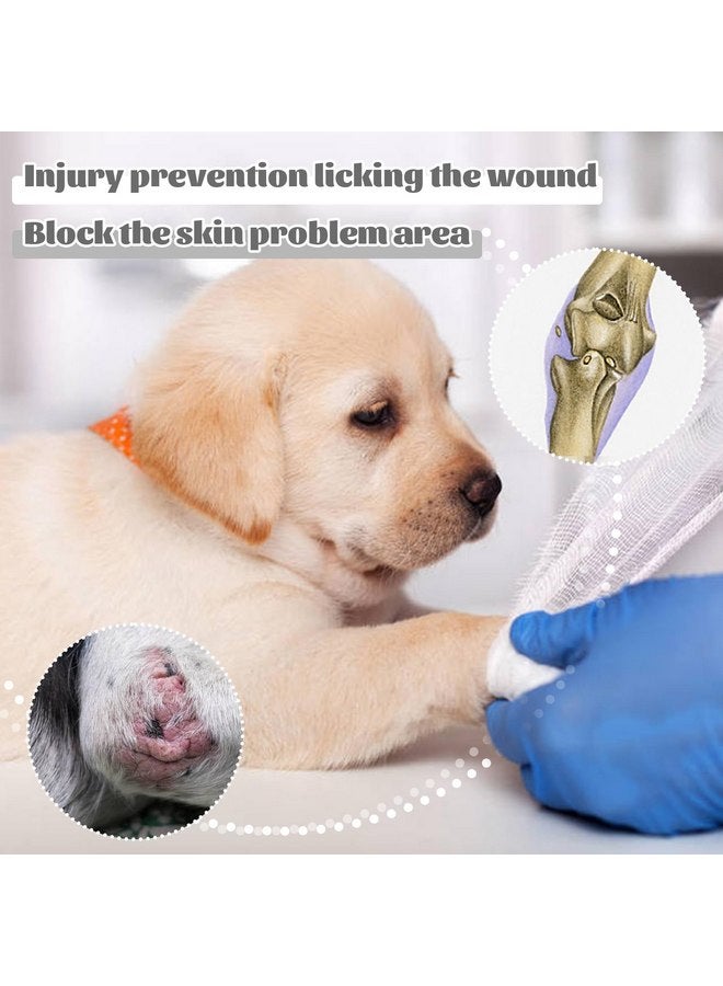 روزكيتش كم تعافي من جراحة الكلاب من ROZKITCH للساق الأمامية اليمنى اليسرى، واقي كوع الحيوانات الأليفة لمنع جرح اللعق، بدلة تعافي الكلاب، طوق مخروطي بديل للالتواء الرباط الصليبي الأمامي والتهاب المفاصل، العناية بالمفاصل، رمادي S - Image 3